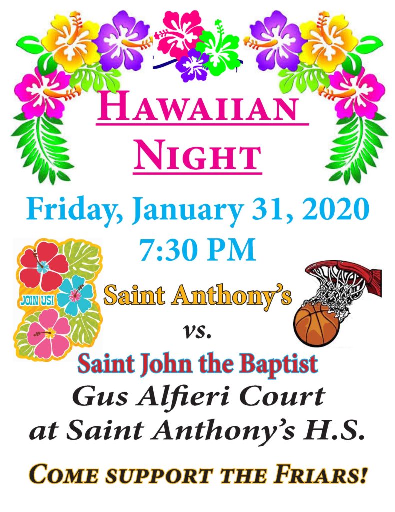 Hawaiian '20 Game Publicity - St. Anthony's High School